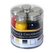 Boite 5 encres a calligraphier/Box of 5 Calligraphy Inks