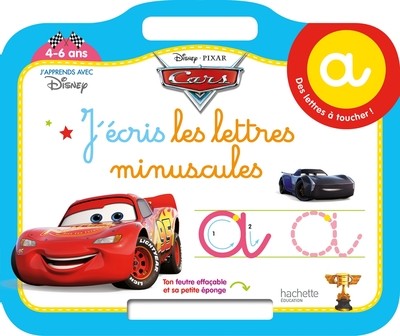 Cars ardoise J'écris les lettres minuscules (4-6 ans)