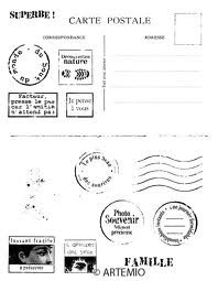 Set de tampons a monter - CARTE POSTALE - Clear stamps