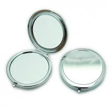 Miroir métal à décorer - Rond - 7.2 cm