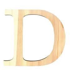 Grande Lettre Bois - D - Big Wood Letter