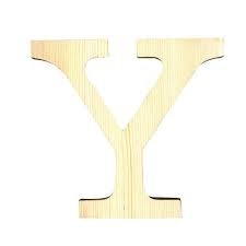 Grande Lettre Bois - Y - Big Wood Letter