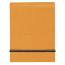 RHODIA Carnet A6 orange avec fermeture élastique - Webnotepad