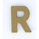 Lettre Papier Maché - R - Paper Shape Letter