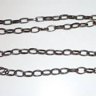 chaine sautoir anthracite grosse maille