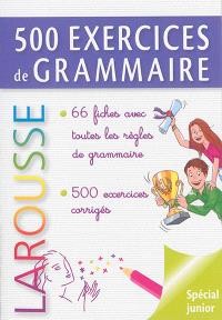 500 exercices de grammaire - special junior