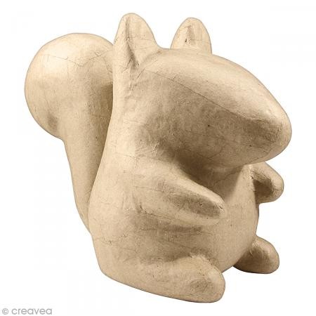 Ecureuil papier mache Decopatch 16 cm à décorer - squirel 16cm