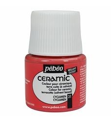 ceramic paint glossy 45ml cyclamen - couleur cyclamen n.31 brillant