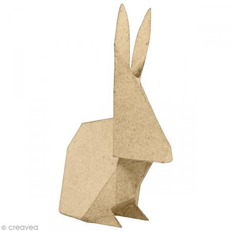 Decopatch Lapin origami 25 cm à décorer