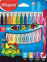 Color Peps Feutres x 12 Pointe moyenne/Color Peps Felt pens x 12 medium tip