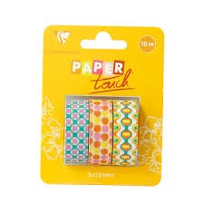 Decorativ' Washi Tape 3x15mm POP CANDY 3 rolls