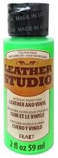 Leather Studio Paint 2 oz Neon Green