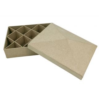 Boite rectangulaire a compartiments/Rectangle compartments box