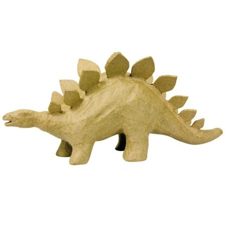 stegasaurus en papier mache decopatch 32.5cm -