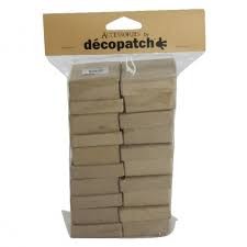 set 10 petites boites carrees en papier mache - 10 small square boxes