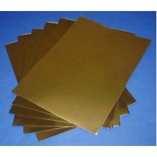 set A4 feuille metal  or 0.15mm 6 pieces - gold