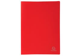 Porte vues PP A4 40 vues rouge - clearbook PP A4 40 views red - Display book soft polypro 20 pockets