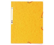 Chemise carton 3 rabats a elastique A4 JAUNE - Elasticated 3 flap folders Genuine Premium YELLOW