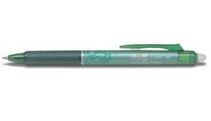 pen Pilot Frixion Clicker VERT - 0.5 mm extra fine - stylo bille Pilot Frixion Clicker GREEN