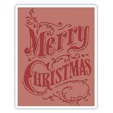 Texture fades embossing folder by Tim holtz CHRISTMAS scroll - classeur gaufrage NOEL - Sizzix