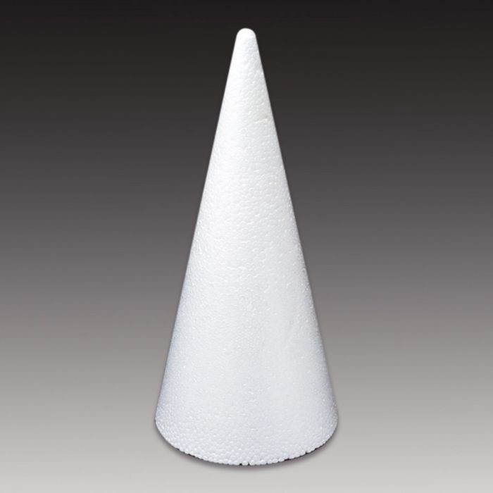 Polystyrene cone 9x20cm