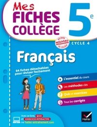 Mes Fiches Collège Français 5e - Nouveau programme 2016