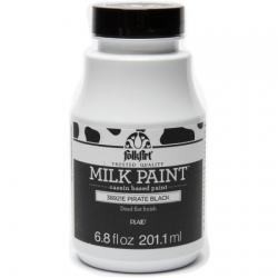 FolkArt Milk Paint Pirate Black, 6.8 oz