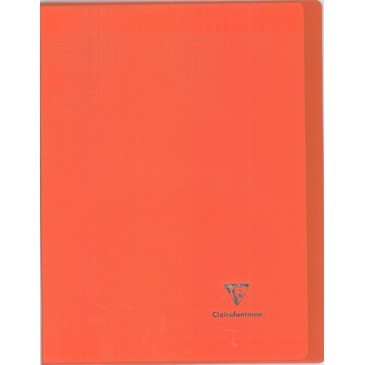 Kover Book Cahier polypro transparent piqué 24x32cm 48p Séyès - couleurs assorties