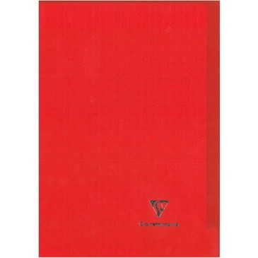 Kover Book piqué polypro transparent 24x32 96p séyès - Rouge