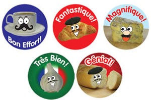 French Reward Stickers (Mixed pack of 125)