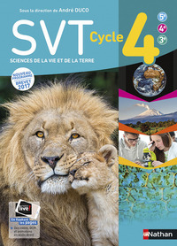 SVT, cycle 4, 5e, 4e, 3e : nouveau programme brevet 2017