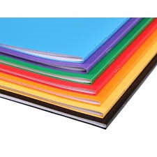 Kover Book piqué polypro opaque 7 couleurs ass. 21x29,7 96p ligné