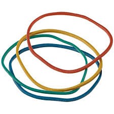 Boite de bracelets caoutchouc 15g - couleurs assorties