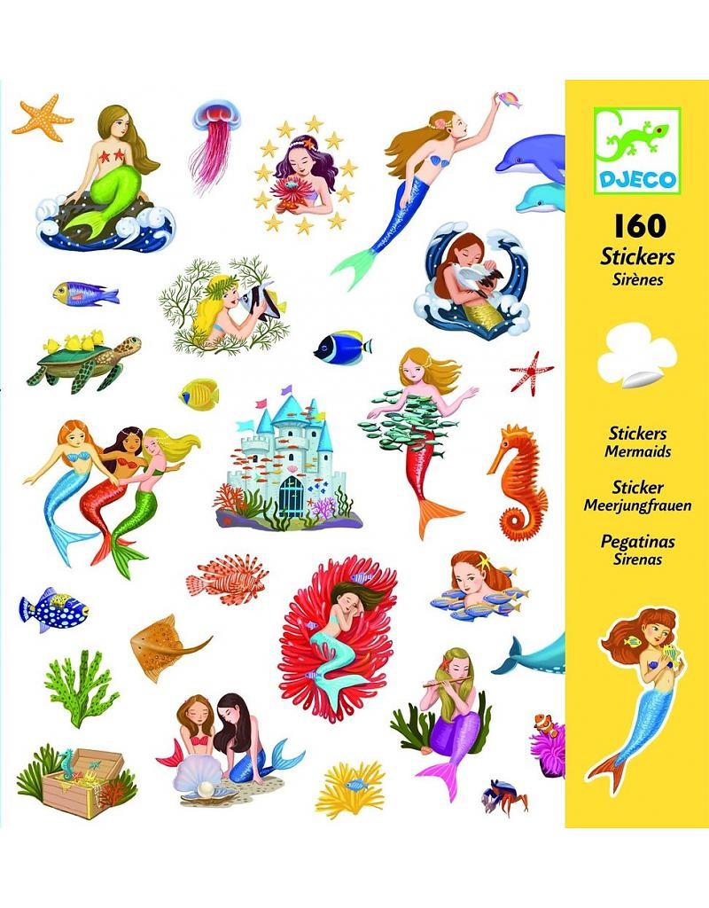 160 Stickers Les sirènes
