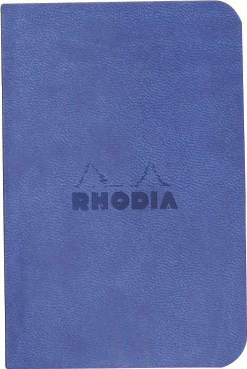 RHODIARAMA lot 2 minibooks souples TURQUOI+SAPHIR 7x10,5cm ligné 64p pap ivoire Clf 90g