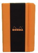 Rhodia Orange Webnotebook 3.5X5.5 Dot Grid