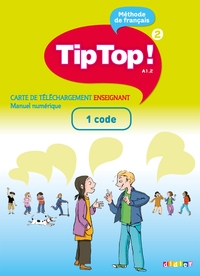 TIP TOP ! NIV.A1.2 - CARTE DE TELECHARGEMENT PREMIUM ELEVE/ENSEIGNANT - 1 CODE