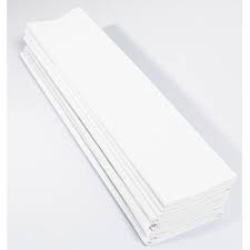 CLAIREFONTAINE Paquet de 10 feuilles crépon M40 2x0.50m Blanc/White