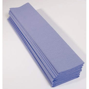 CLAIREFONTAINE Paquet de 10 feuilles crépon M40 2x0.50m Sky Blue
