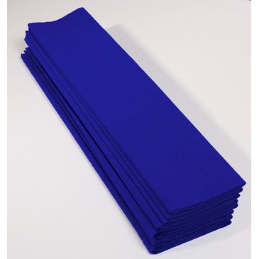 CLAIREFONTAINE Paquet de 10 feuilles crépon M40 2x0.50m French Blue