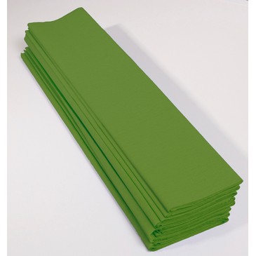 CLAIREFONTAINE Paquet de 10 feuilles crépon M40 2x0.50m Apple Green