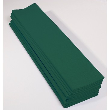 CLAIREFONTAINE Paquet de 10 feuilles crépon M40 2x0.50m Bottle Green