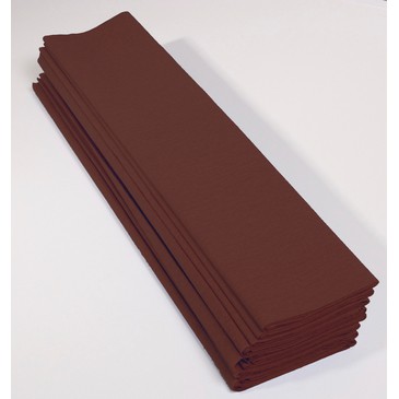 CLAIREFONTAINE Paquet de 10 feuilles crépon M40 2x0.50m Chocolate