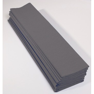 CLAIREFONTAINE Paquet de 10 feuilles crépon M40 2x0.50m Gris
