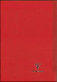 Kover Book piqué polypro transparent 21x29.7 96p séyès - Rouge