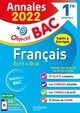 ANNALES OBJECTIF BAC 2022 FRANCAIS 1RES