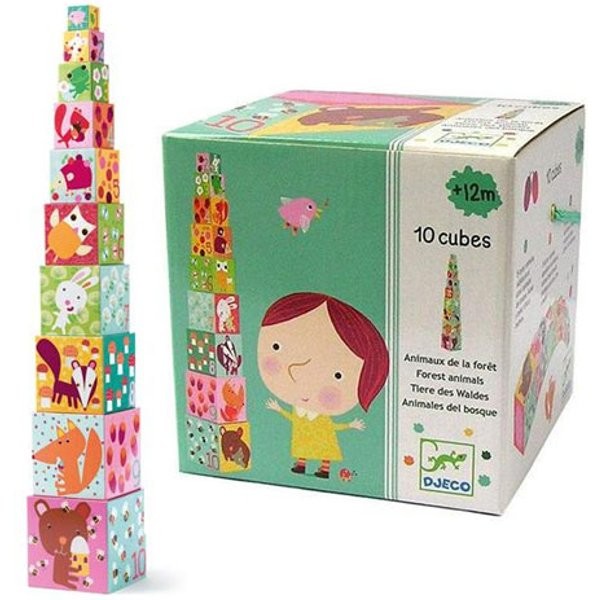 10 Forest Block Cubes For Infants