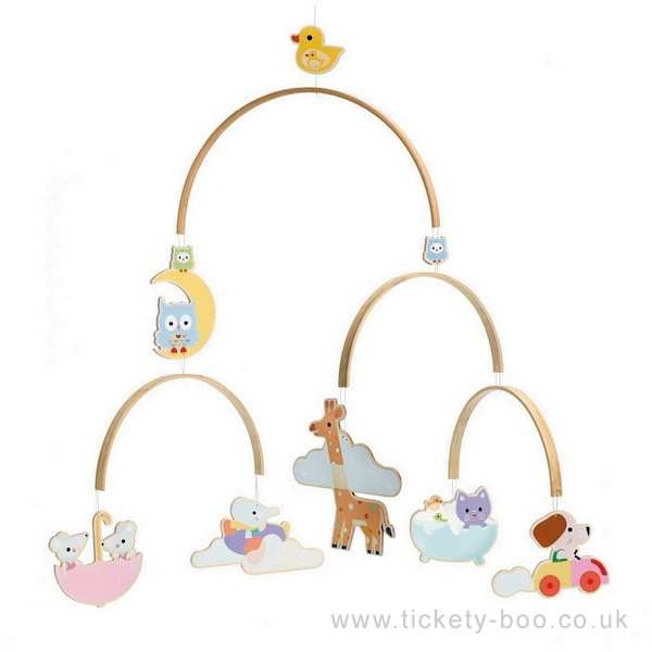 Baby Animals Wooden Mobile