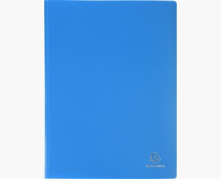 Protège-documents en polypropylène 5/10e OPAK pochettes Cristal 60 vues - A4 - Bleu clair