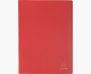 Protège-documents en polypropylène 5/10e OPAK pochettes Cristal 60 vues - A4 - Rouge